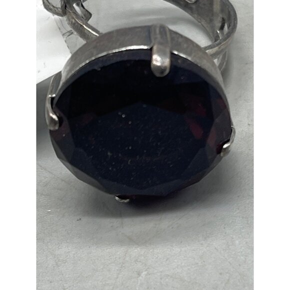 Mariana ring purple circle crystals handmade statement R-7584 204 os READ NEW - Picture 2 of 5